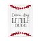 Stupell Industries Dream Big Baseball Motivation Wall Plaque, design by Christine Simpson Art